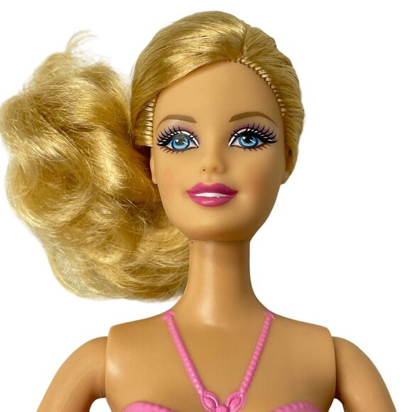 Fairy time Magic Mattel Barbie Doll Blonde Blue Eyes Pink  Teal Outfit Toy - Picture 2 of 8